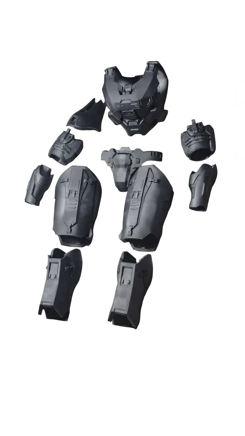 Raw unfinished armor kit pieces