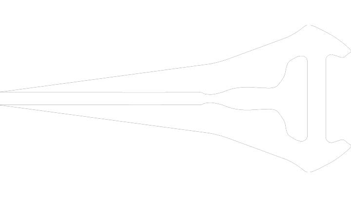 Halo 4 style energy sword blade silhouette, sleeker sharper profile