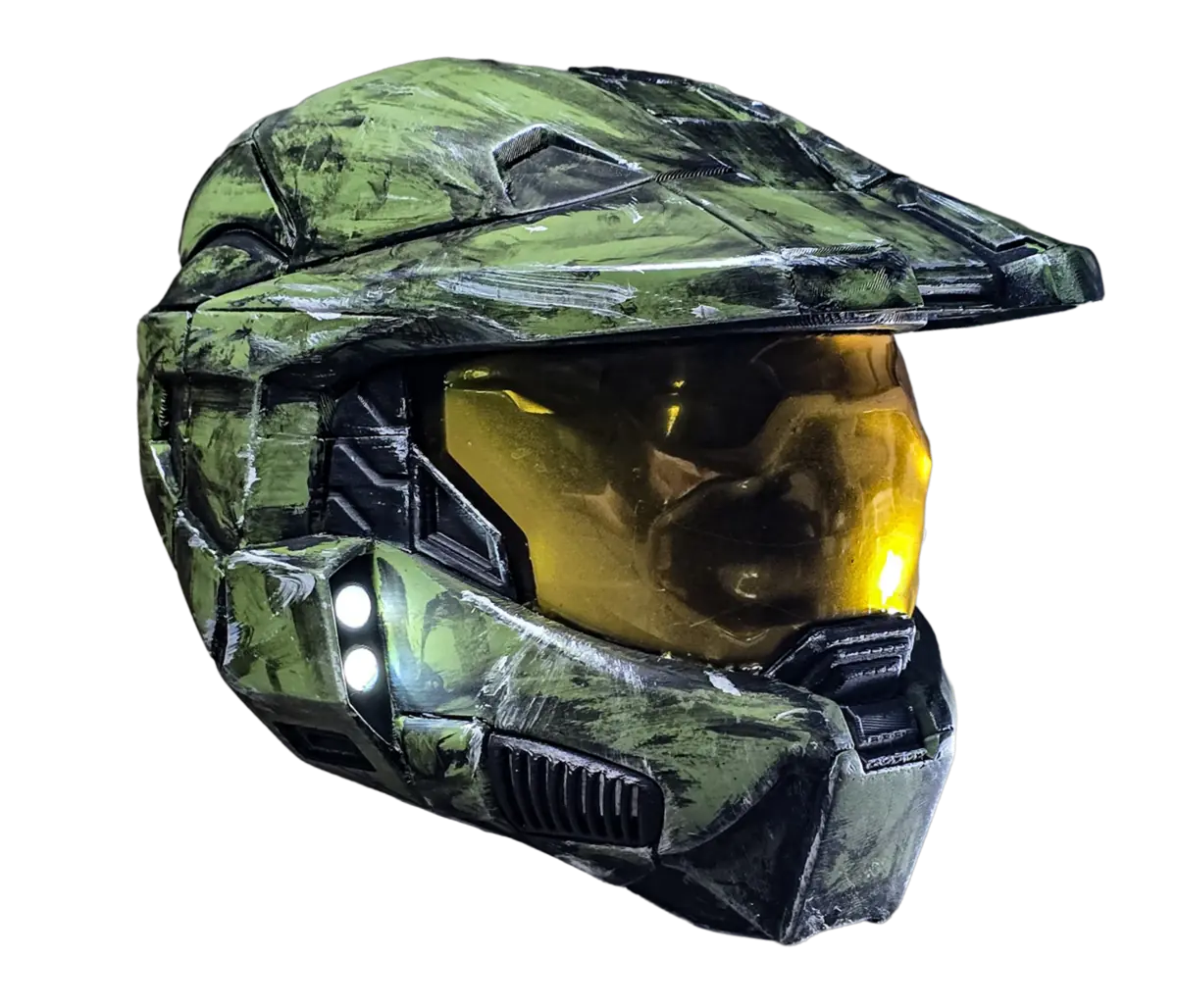 Master Chief helmet with LED lighting